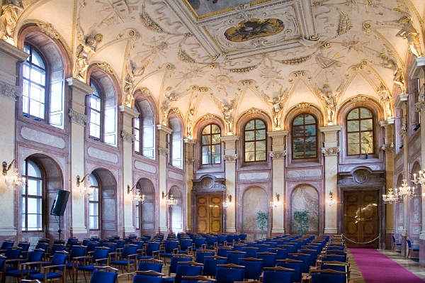 Koncert se uskuteční v hlavním sále Valdštejnského paláce.